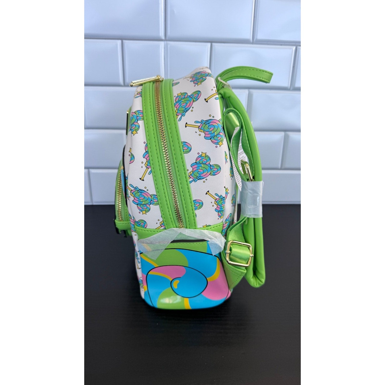 Disney Parks x Loungefly Eats Collection Mickey Lollipop Mini Backpack NWT