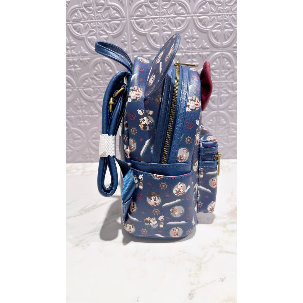 Disney Cruise Line Treasure Inaugural Character Loungefly Mini Backpack NEW