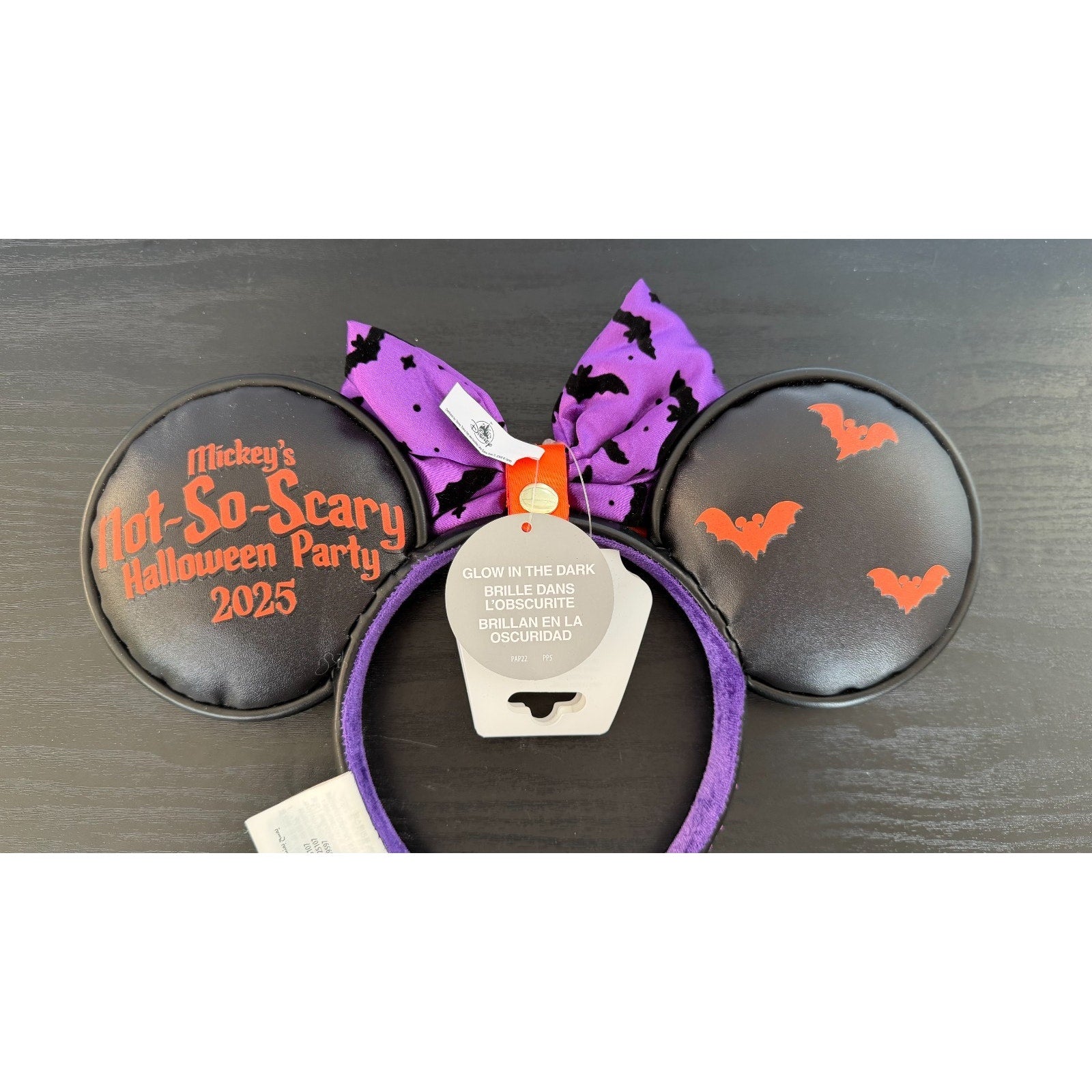 Disney Parks 2025 Mickey's Not-So-Scary Halloween Party Minnie Ears NEW