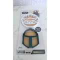 NEW Star Wars The Mandalorian 2pc Silicone Breakfast Mold Rings - Grogu & Helmet