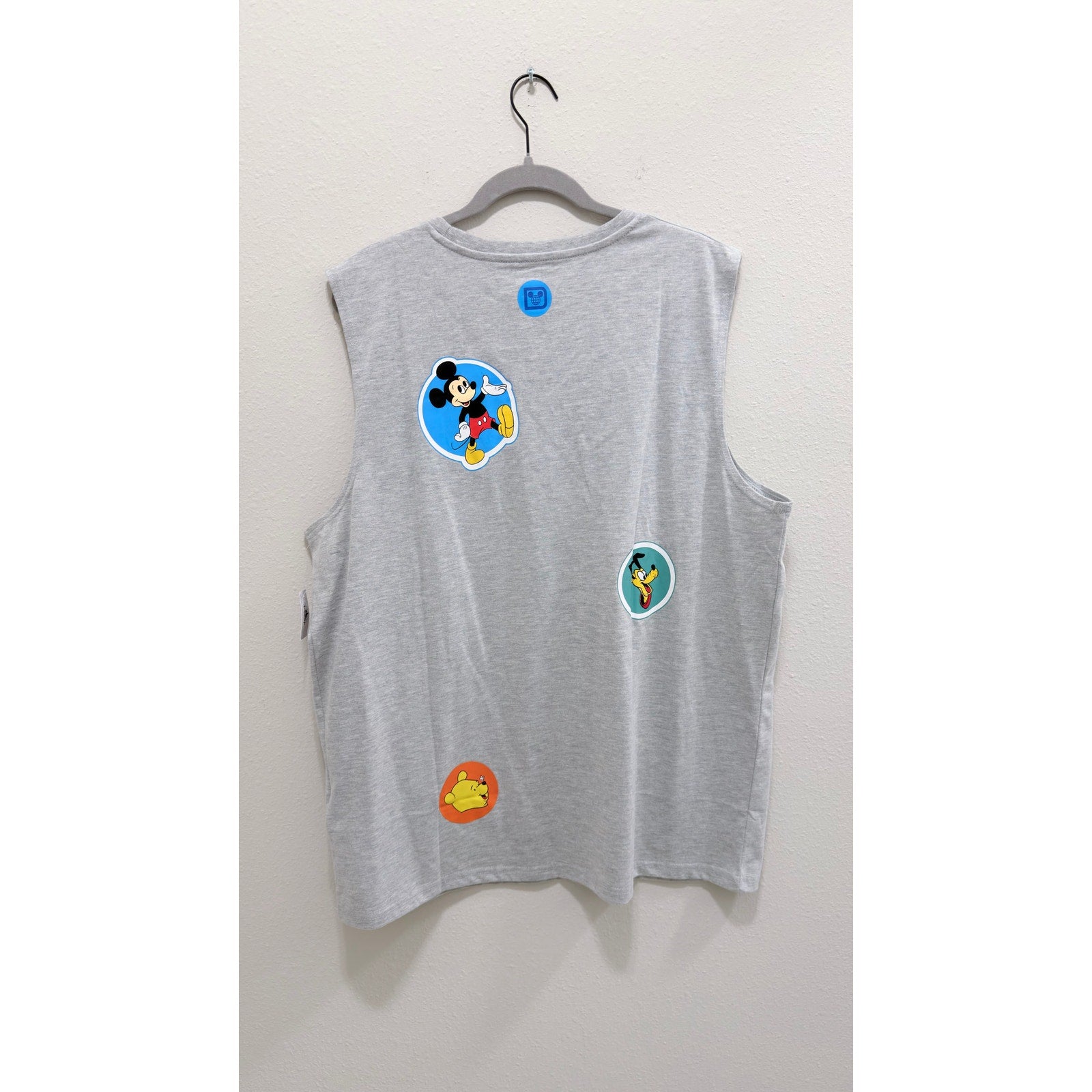 Disney Parks Vault Collection 50th Anniversary Retro Stickers Tank Top Large NWT