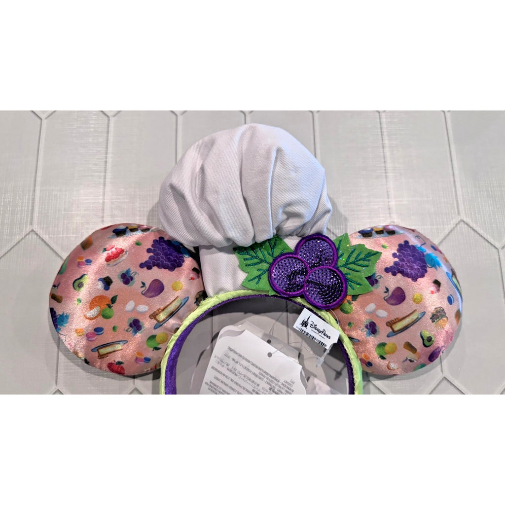 Disney Parks California Mickey Mouse Ears Headband Food & Wine 2023 Chef Hat New