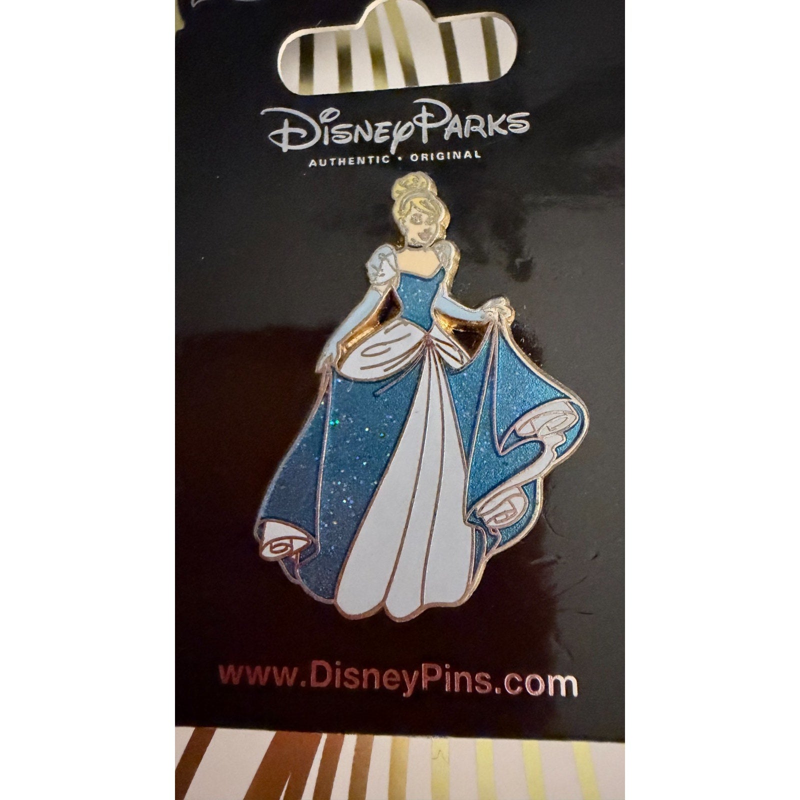 Disney Parks 2012 Disney Princess Cinderella Pin - Classic Blue Dress
