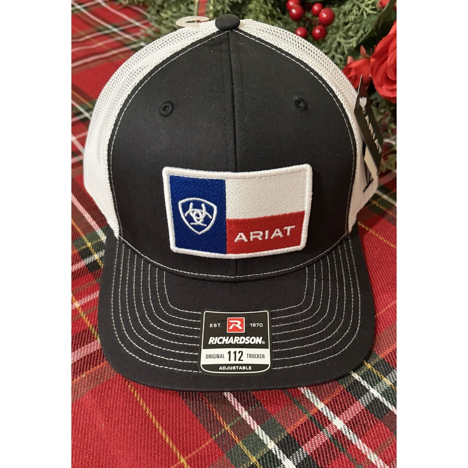 ARIAT Texas State Flag Patch Trucker Cap - Oil Field Edition (NWT)