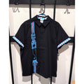 Disney Haunted Mansion Grandfather Clock Glow In Dark Black Shirt Mens LARGE NWT