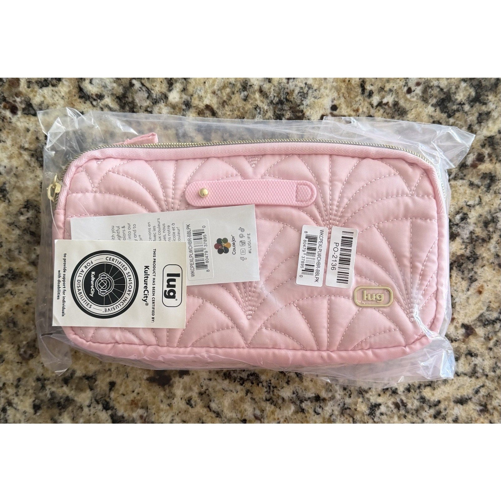 NEW! Wicked x Lug Coupe XL Plus Convertible Crossbody RFID Belt Bag Bubble Pink