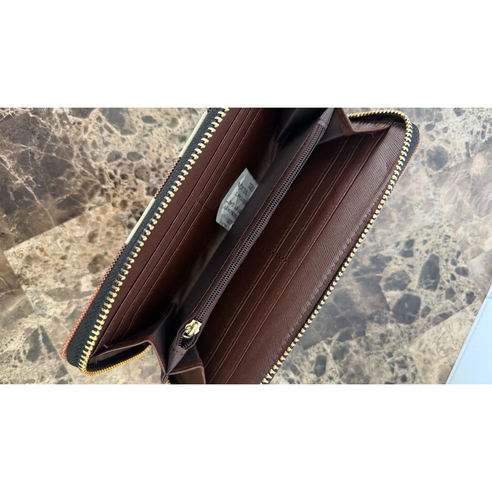 NEW 2 IN-1 Monogram Plaid Zip Tote Bag + Zip Wallet