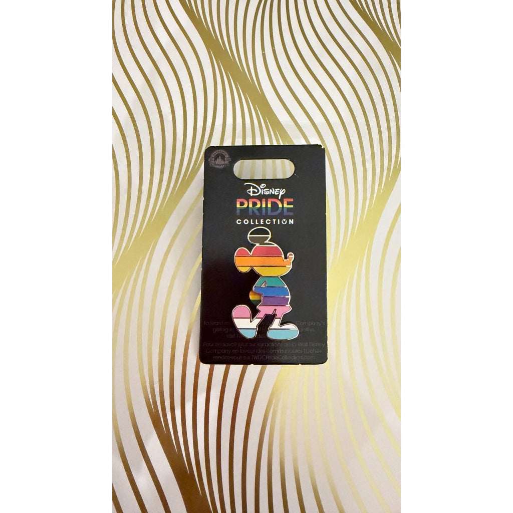 Disney Parks 2024 Pride Collection Mickey Mouse Silhouette Pin
