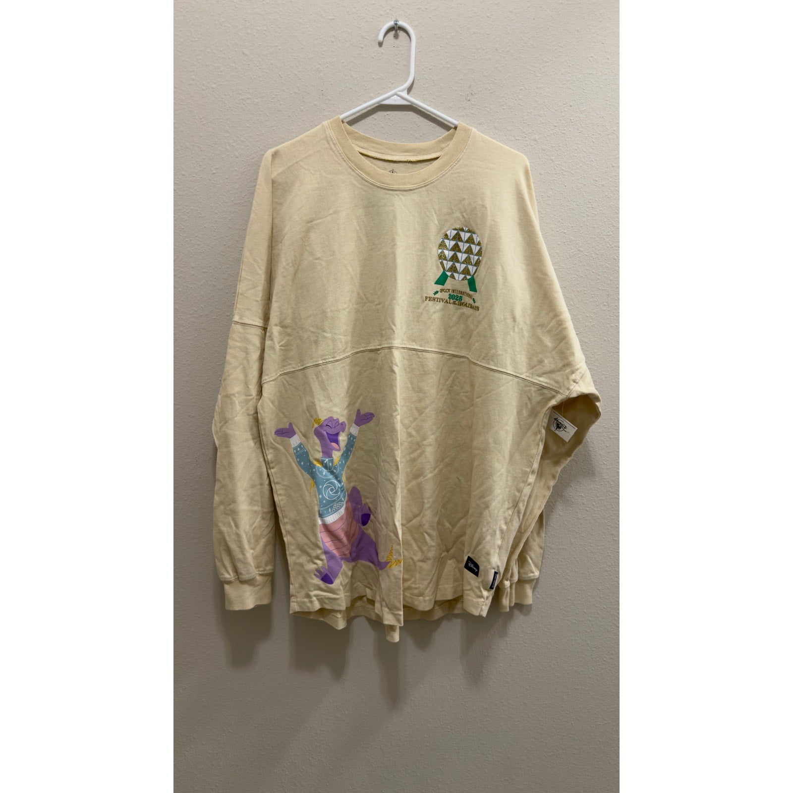 Disney Epcot Festival of the Holidays 2025 Figment Spirit Jersey Large NWT