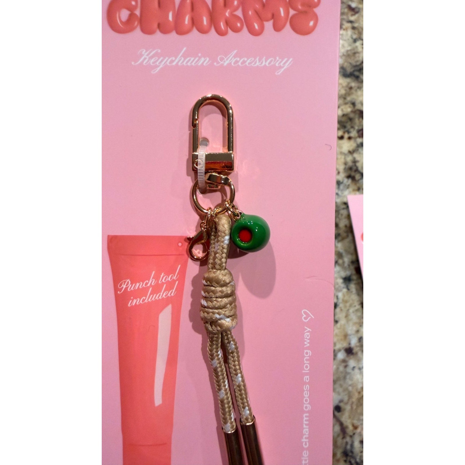 Studio Artifact Lip Charm Keychain - Olive (New)