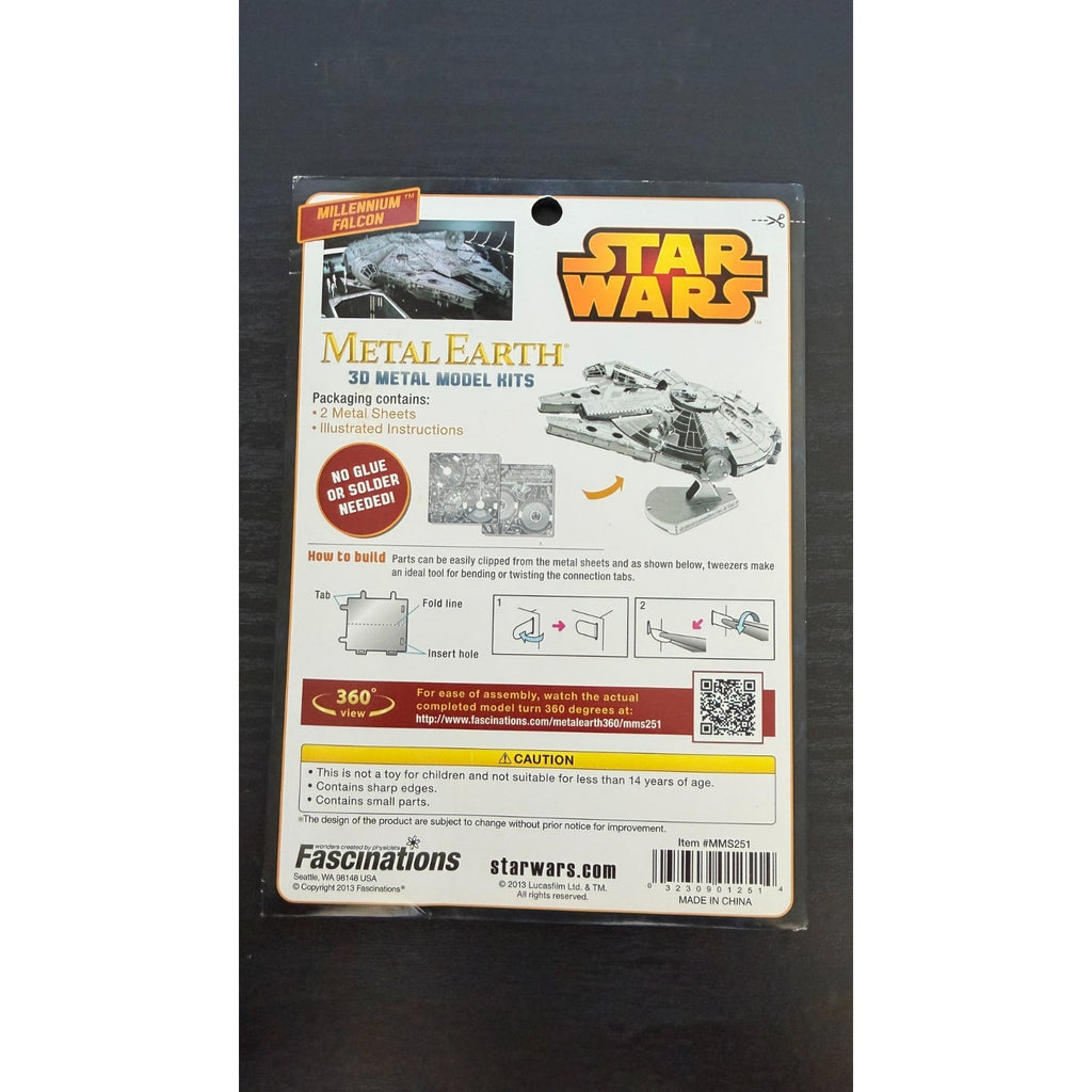 Metal Earth 3D Model Kit Star Wars Millennium Falcon - New & Sealed