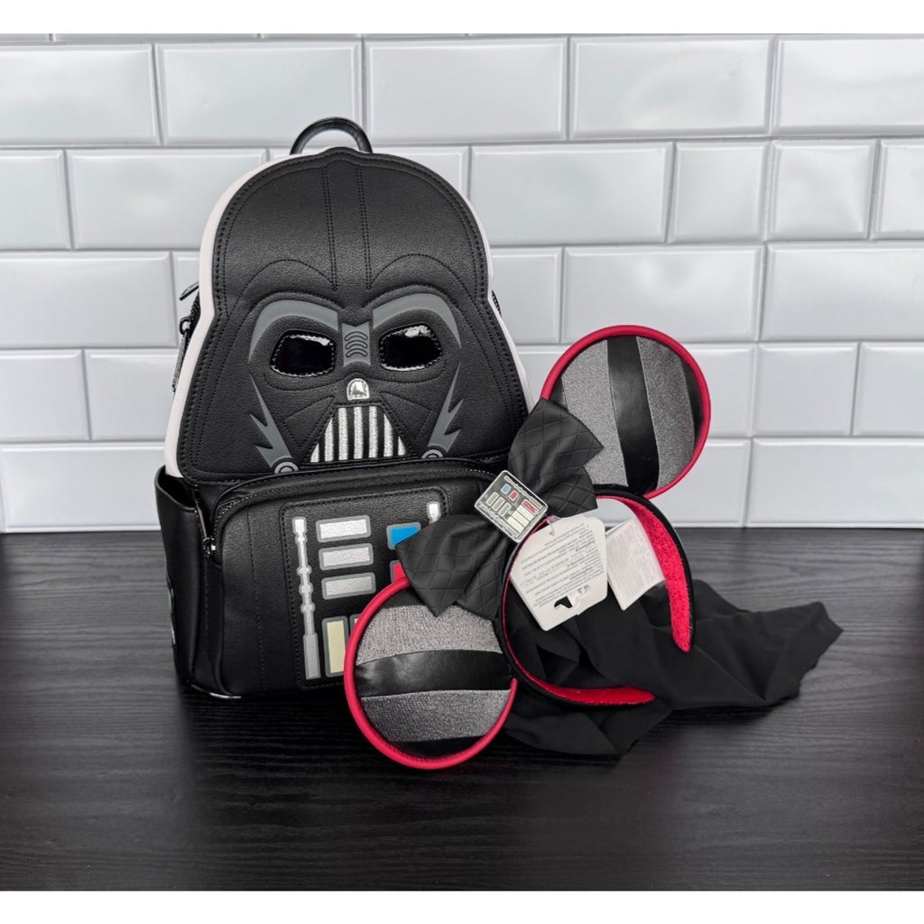 Star Wars x Loungefly Darth Vader Mini Backpack & Veiled Minnie Ears NWT