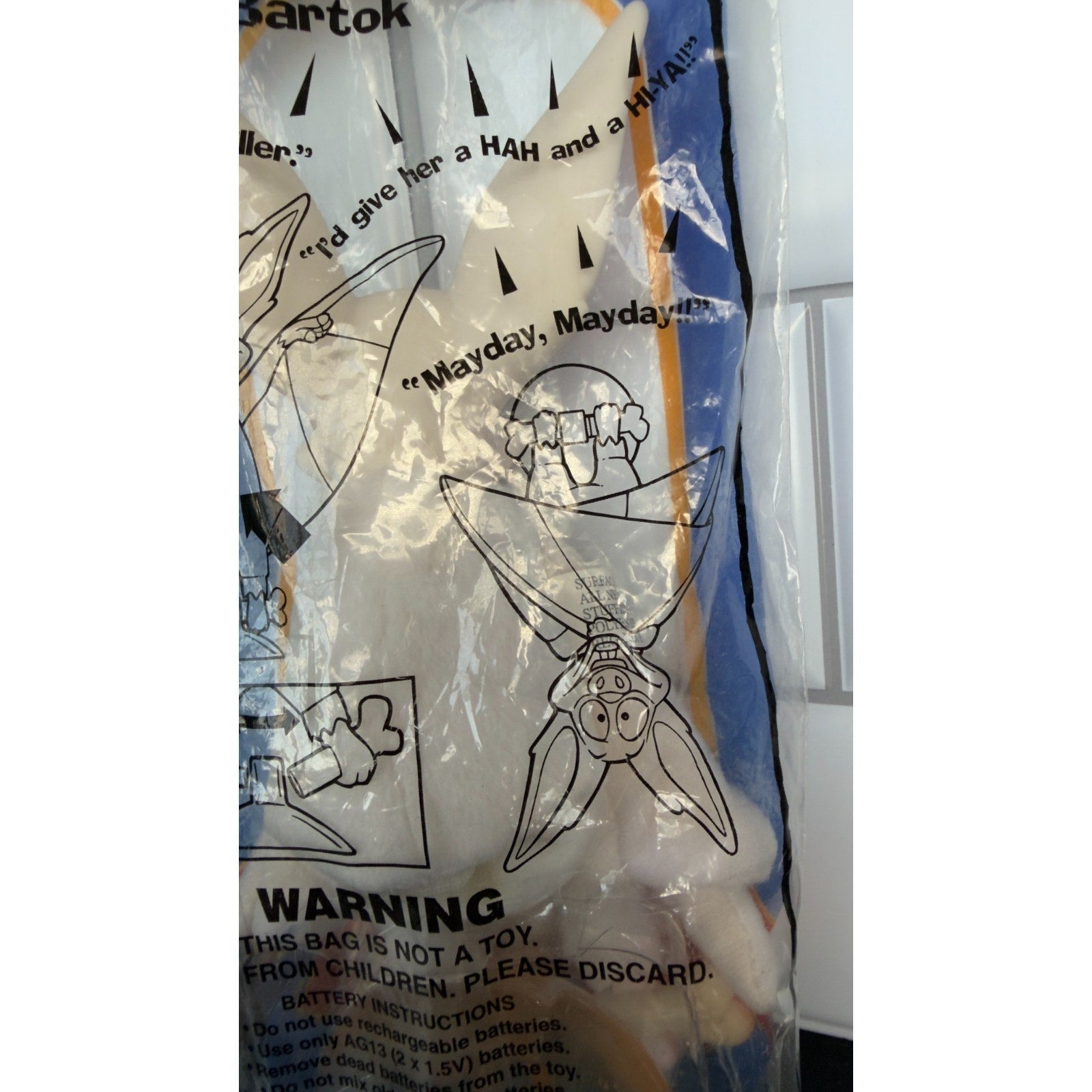 Vintage 1997 Burger King Anastasia "Bartok" Toy - New In Package