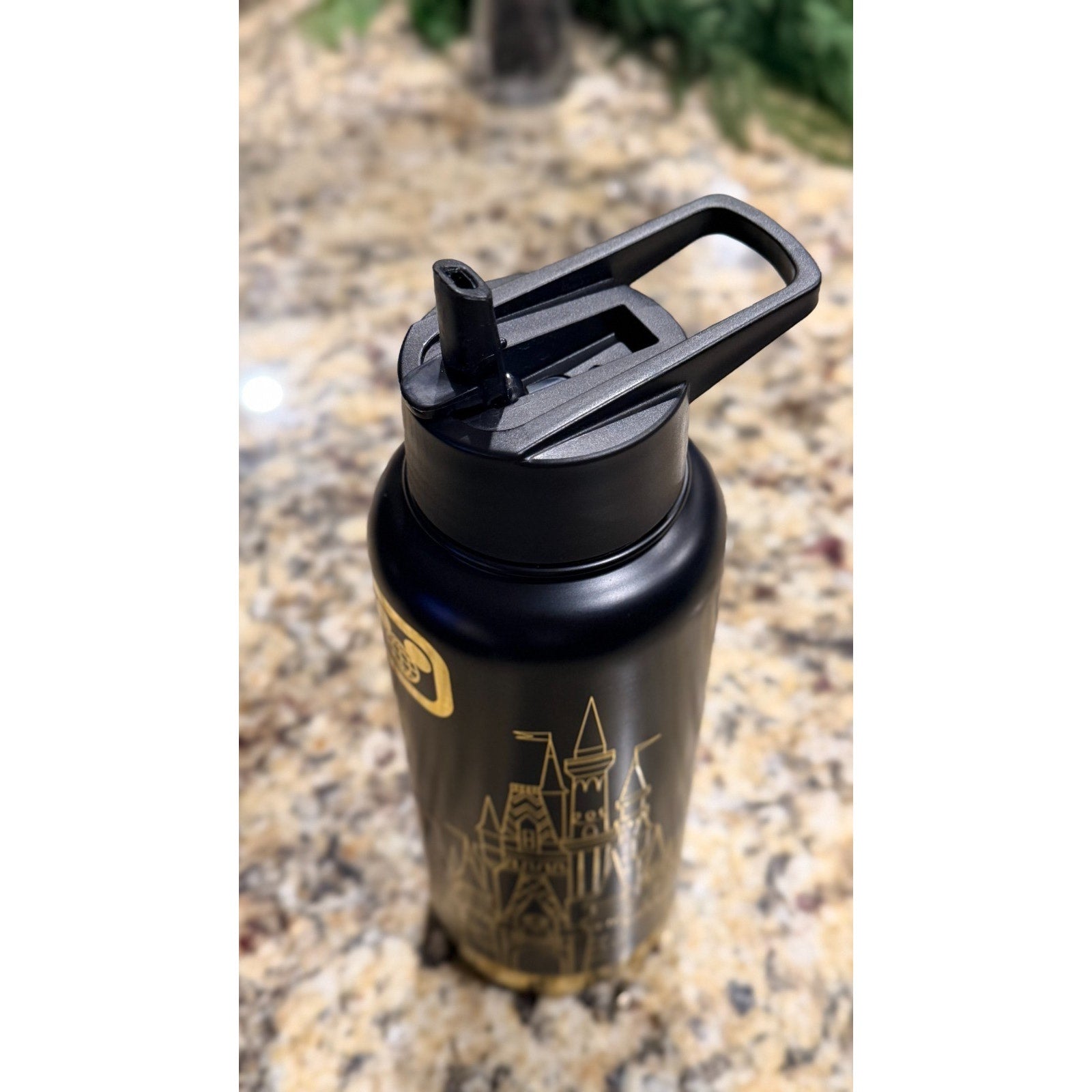 Walt Disney World Cinderella Castle Tumbler - Black & Gold 31.5oz