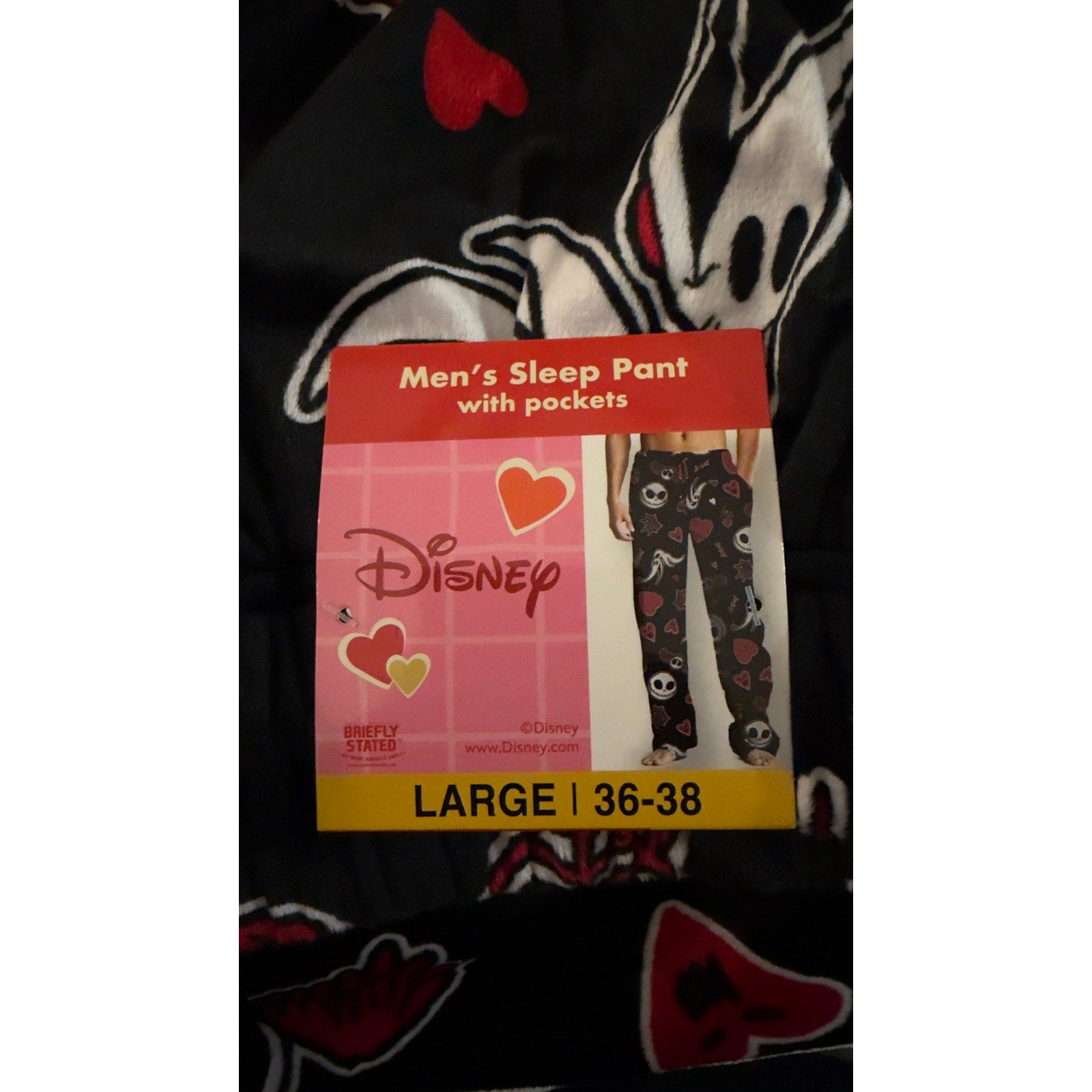 NWT Nightmare Before Christmas Men’s Valentine’s Day Sleep Pants – Large