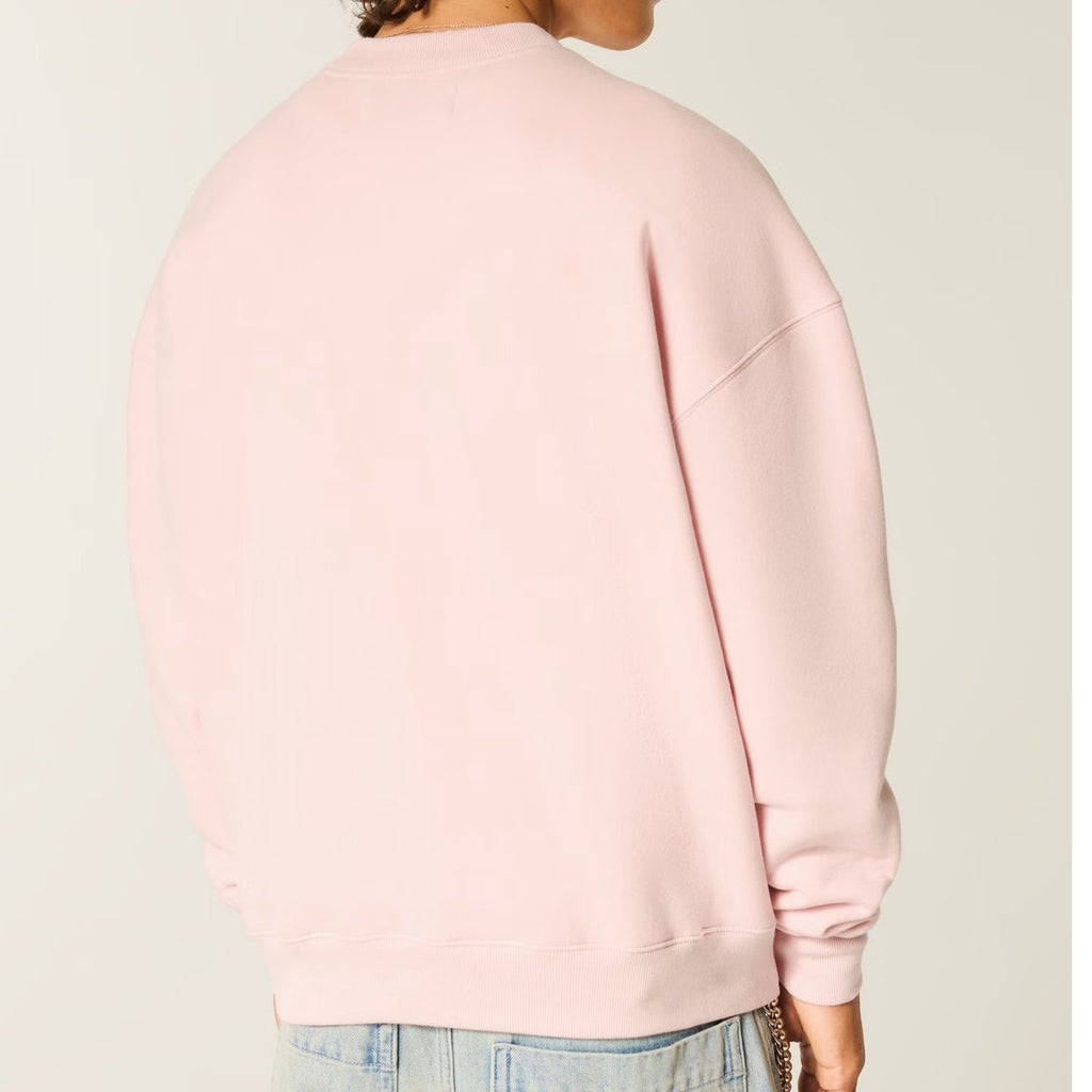 NWT Men's Boxy Crew Sweatshirt – Pink – XL