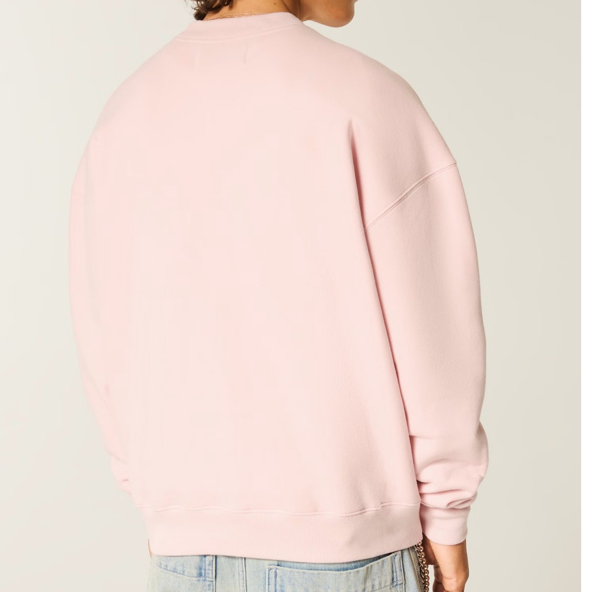 NWT Men's Boxy Crew Sweatshirt – Pink – XL
