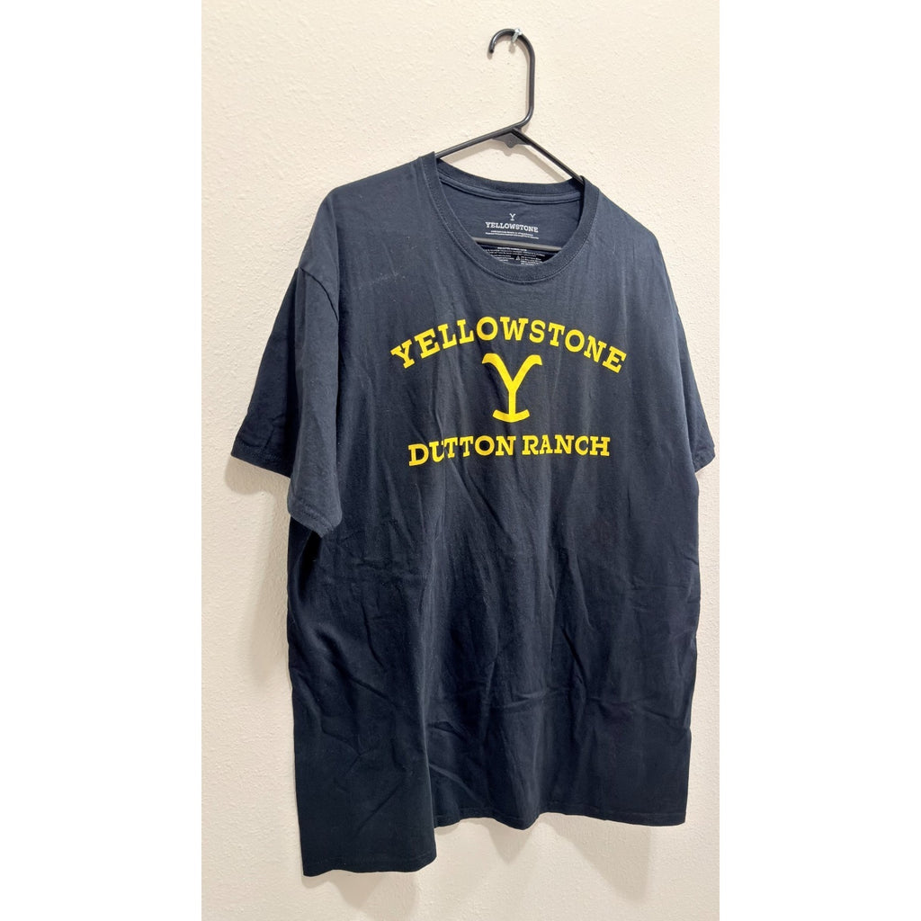 Yellowstone Dutton Ranch Men's Graphic T-Shirt - Black - Size XL
