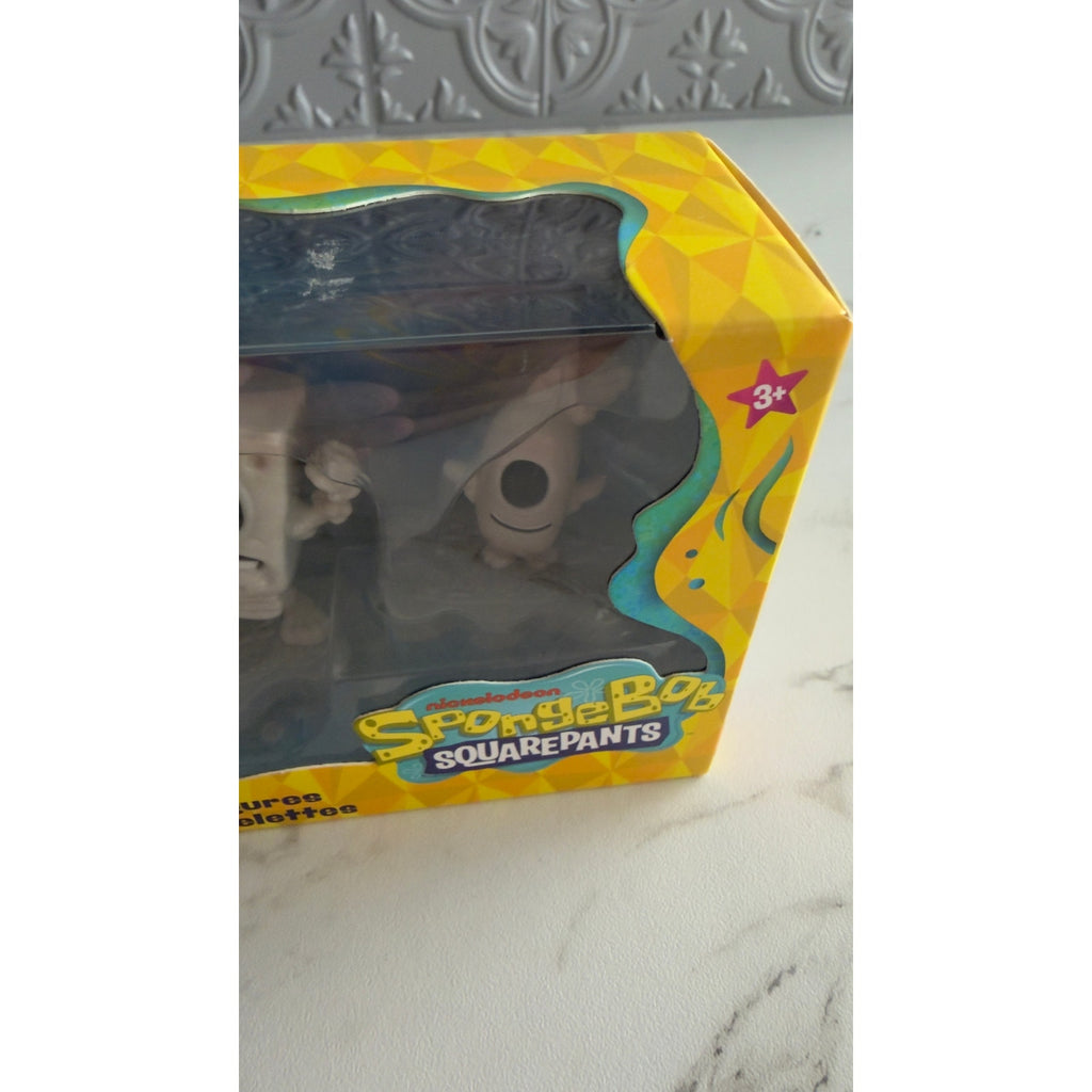 SpongeBob SquarePants Mini Skeleton Figures 4-Pack Halloween Toys NEW