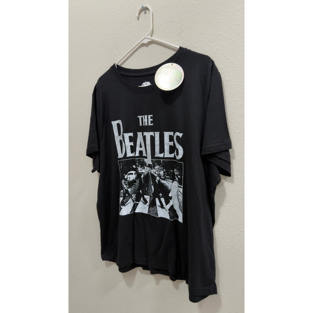 The Beatles Abbey Road Graphic T-Shirt Black Men's Size XL NWT Primark