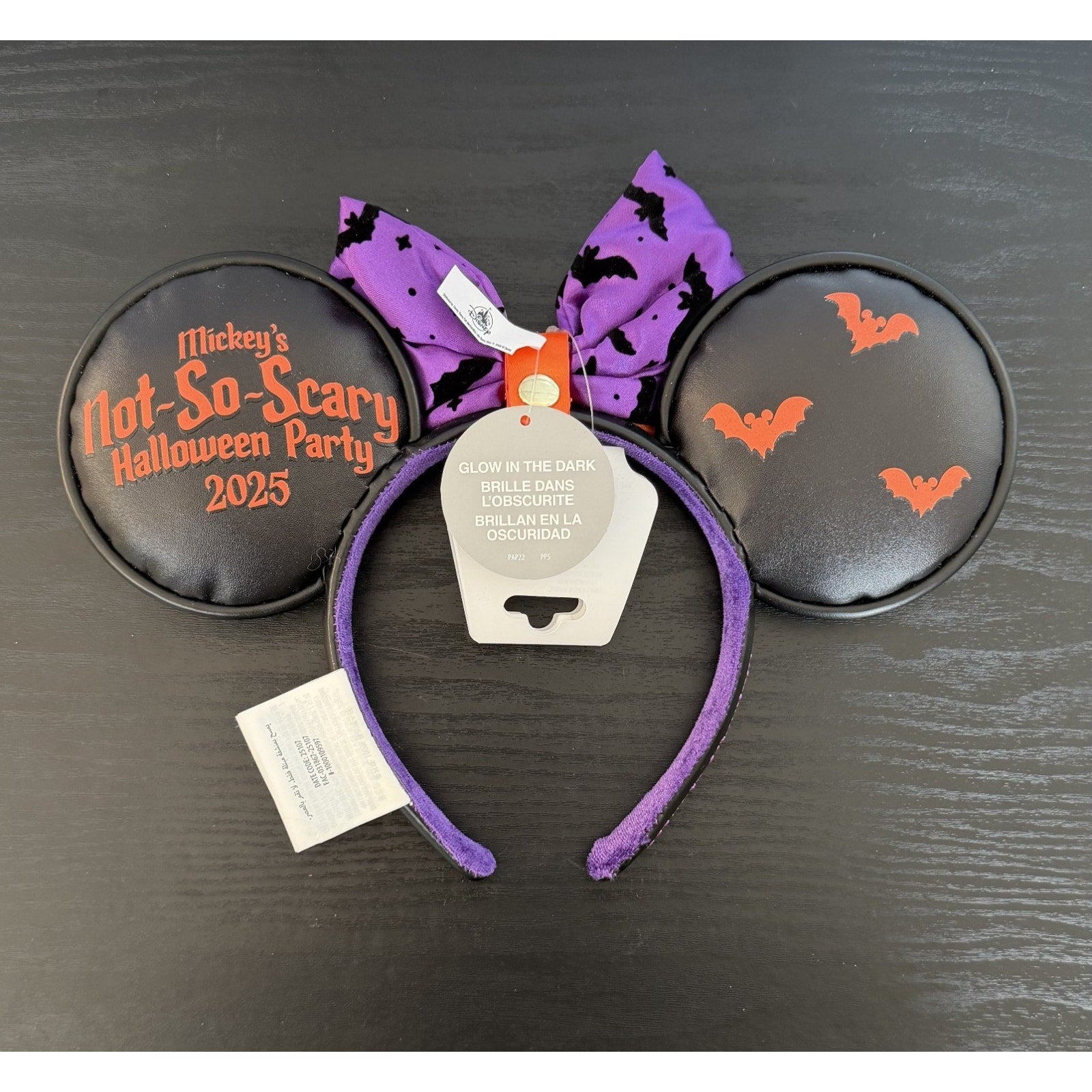 Disney Parks 2025 Mickey's Not-So-Scary Halloween Party Minnie Ears NEW