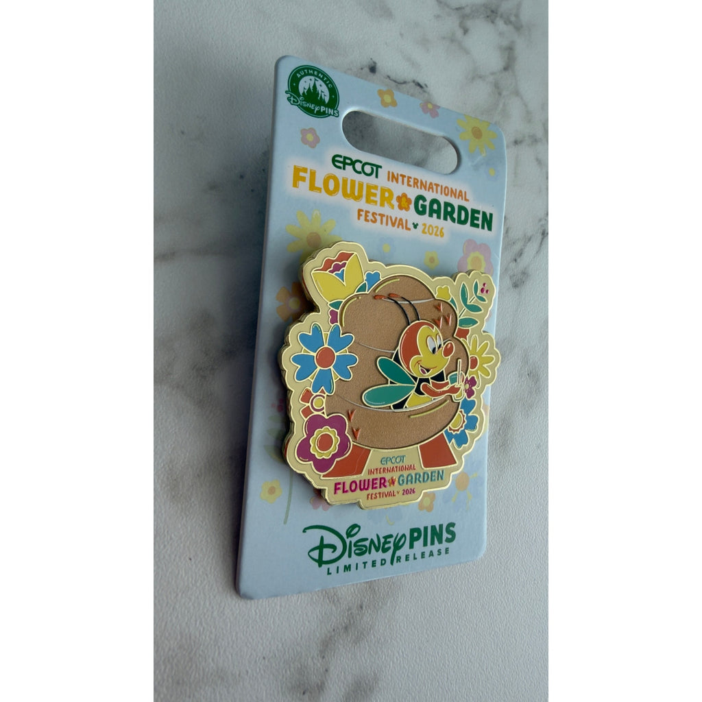Disney EPCOT International Flower & Garden Festival 2026 Spike the Bee Pin NEW