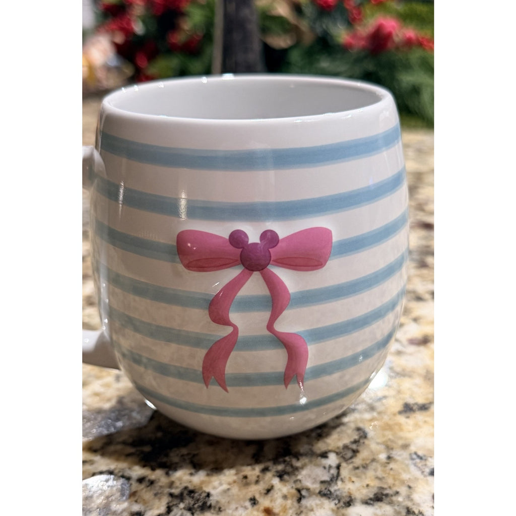 NEW Disney Mickey Mouse Icon Rose & Ribbon Coquette Mug