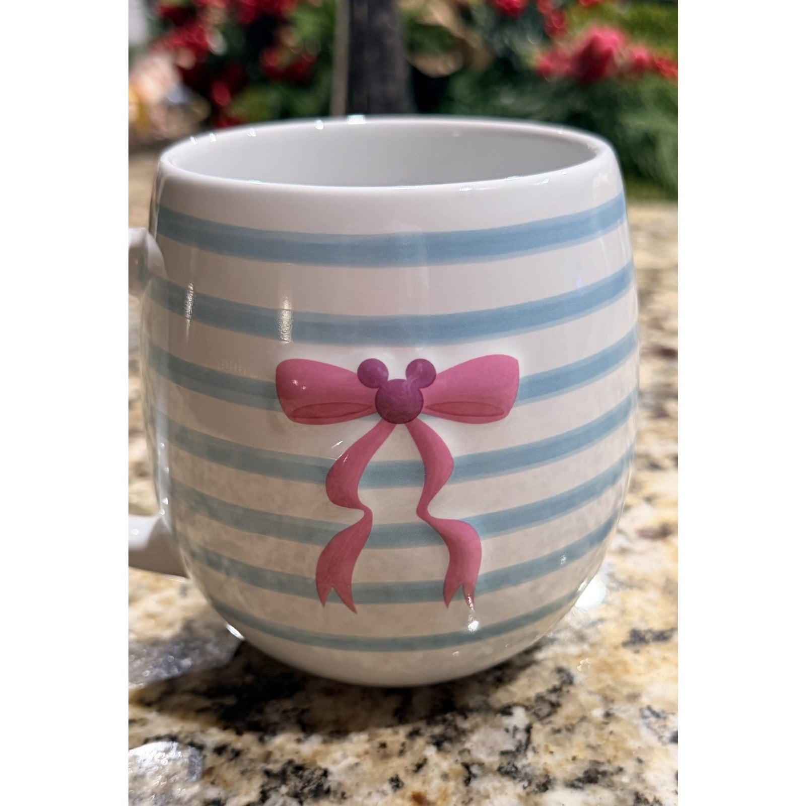 NEW Disney Mickey Mouse Icon Rose & Ribbon Coquette Mug