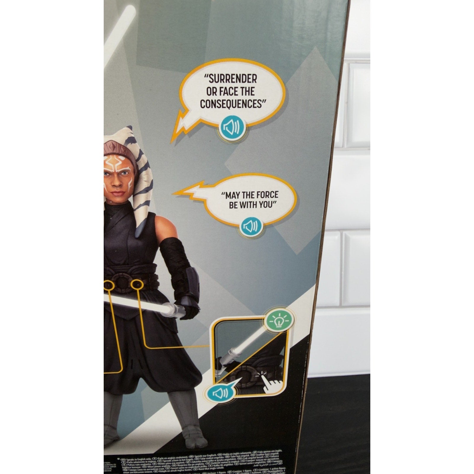 Star Wars Galactic Action Ahsoka Tano 12" Interactive Action Figure - NEW