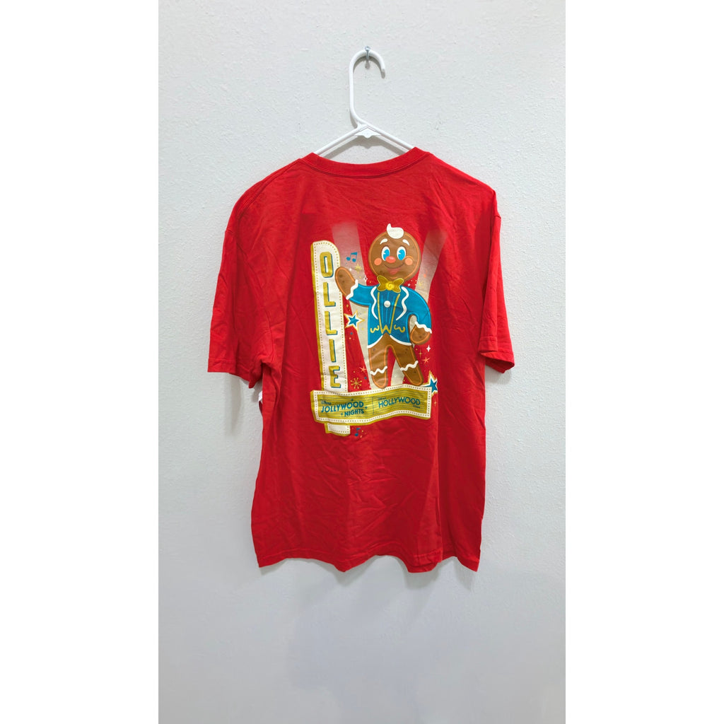 NWT Disney Jollywood Nights 2025 Ollie the Gingerbread Man Tee - X-Large
