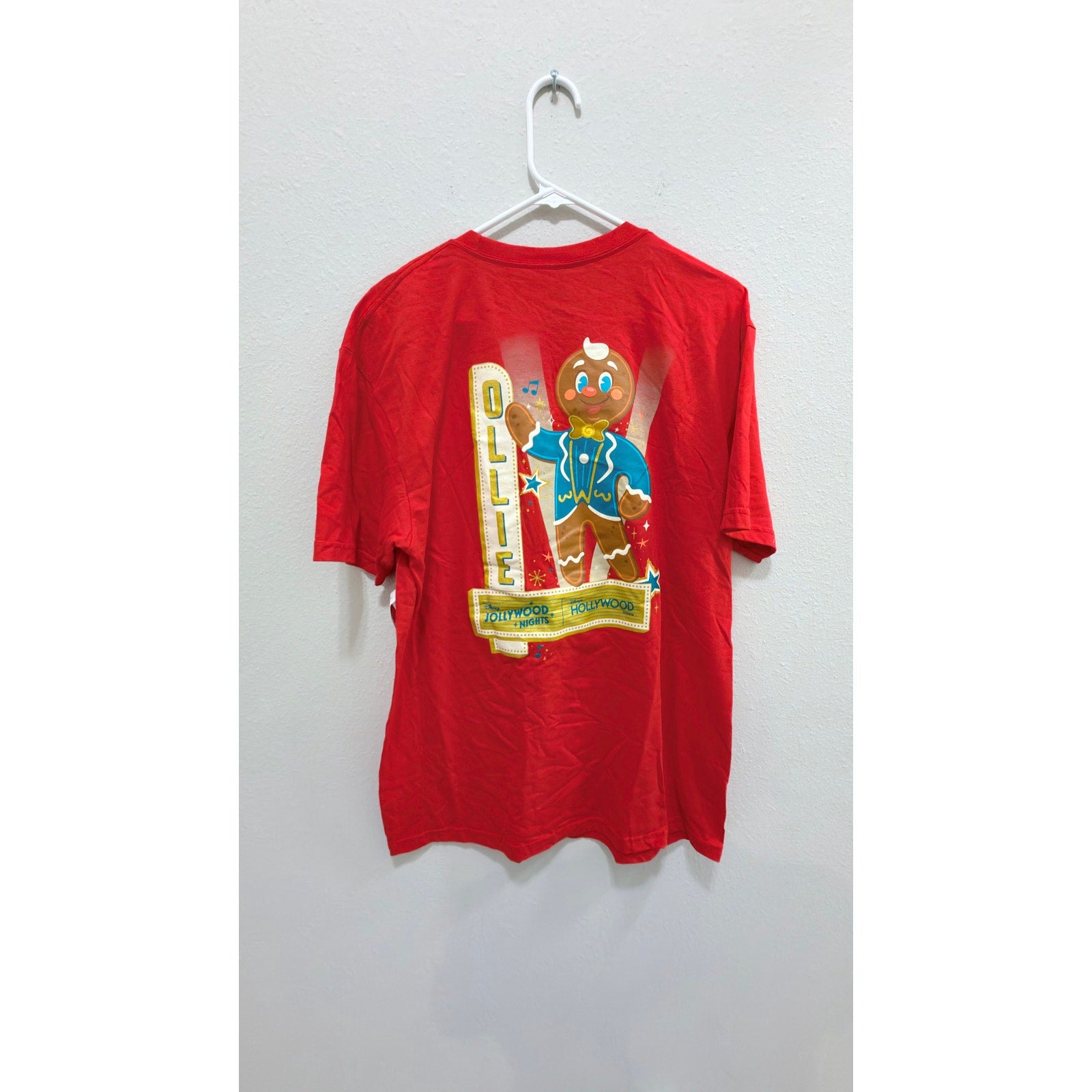 NWT Disney Jollywood Nights 2025 Ollie the Gingerbread Man Tee - X-Large