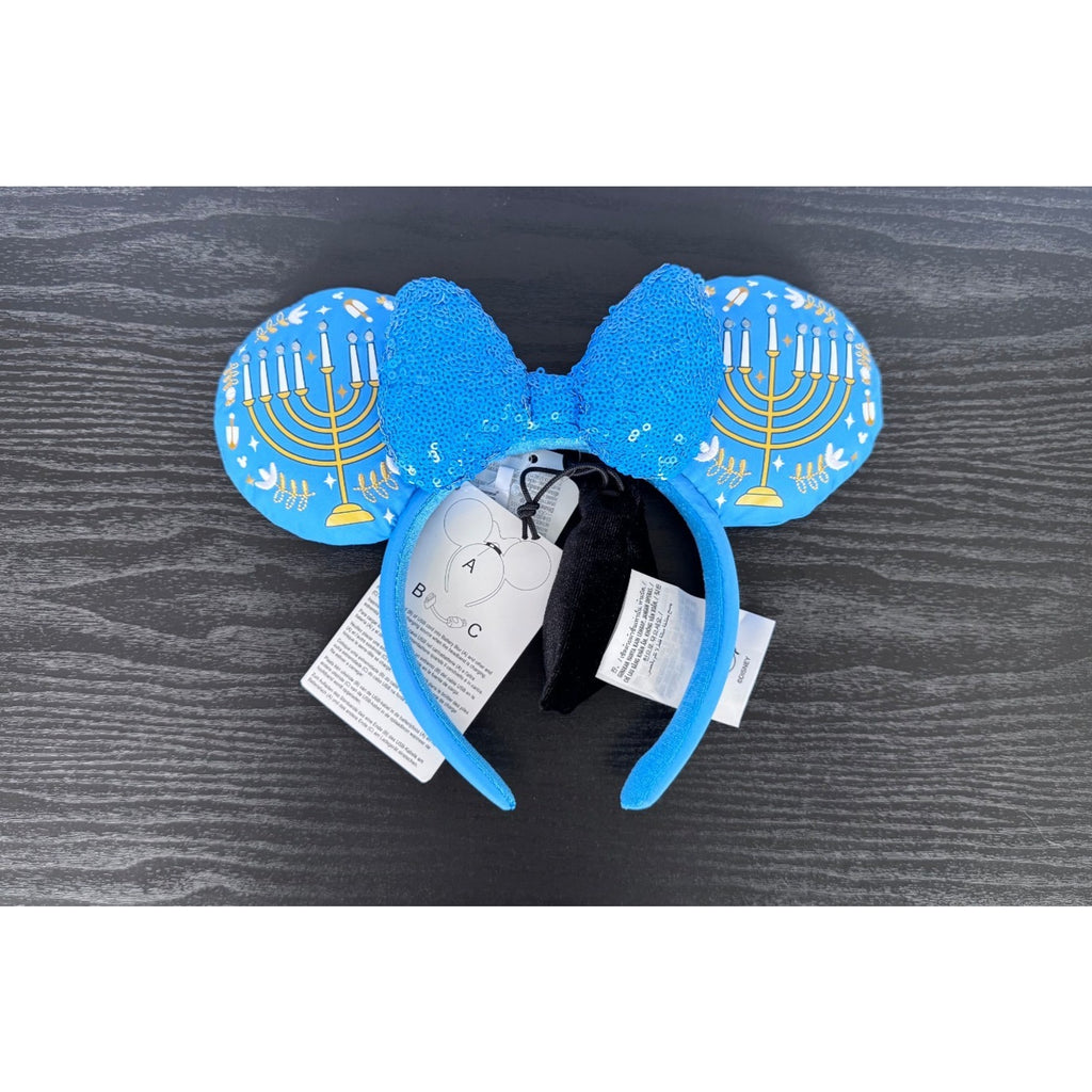 Disney Parks Loungefly Hanukkah Light-up Backpack & Light-up Ears Headband NWT