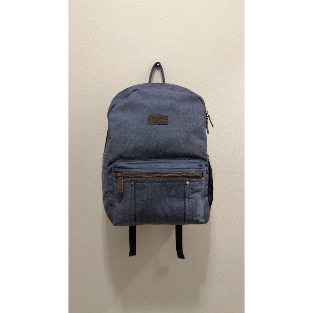 NWT Wrangler Kayce Canvas Backpack - Blue Denim Western Laptop Bag