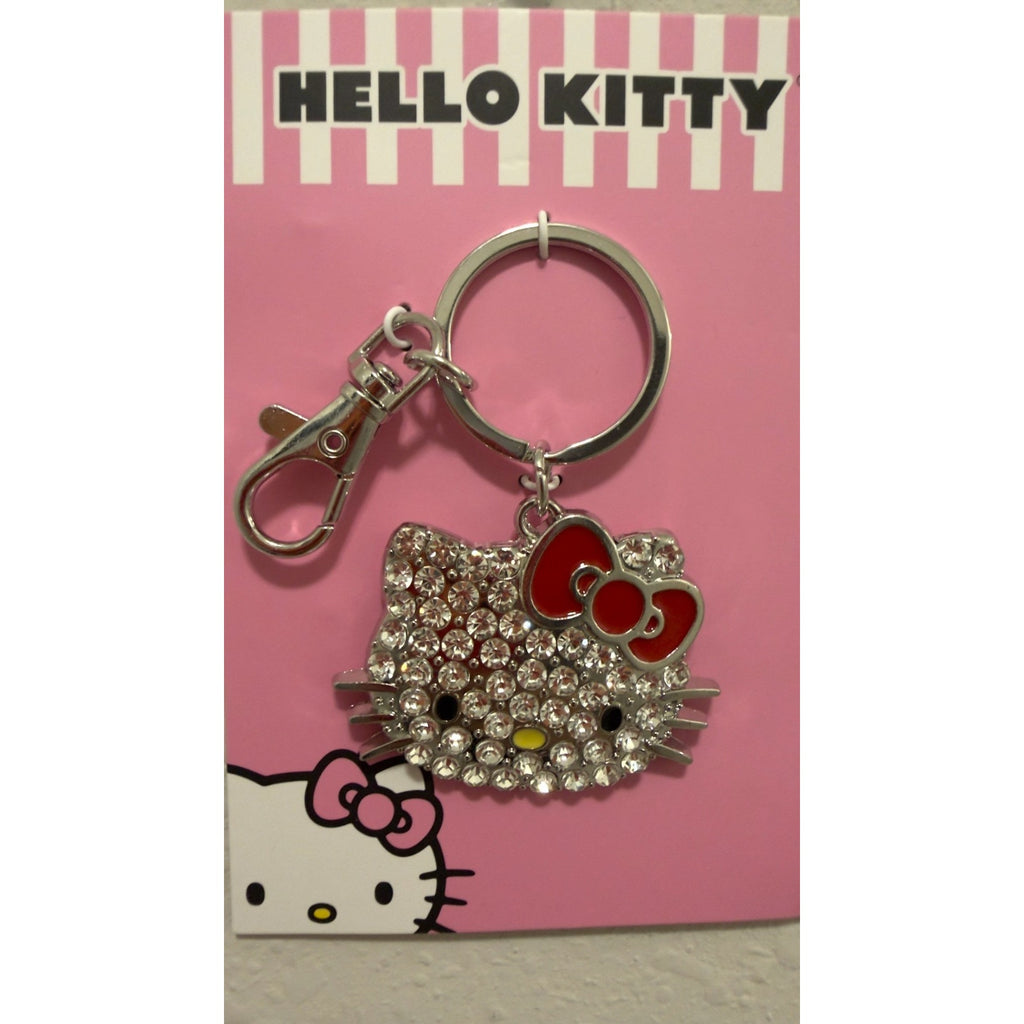 NWT Sanrio Hello Kitty 3D Pave Crystal Bling Keychain - Bag Charm