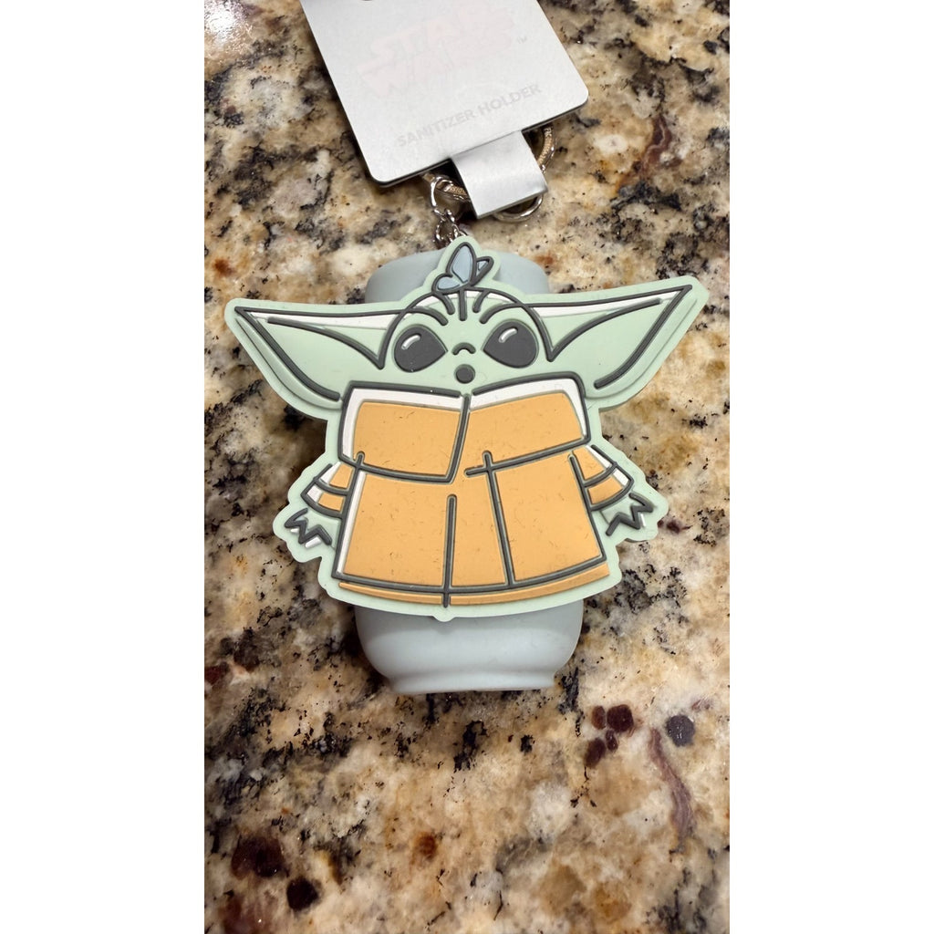 NWT Disney Parks Grogu "The Child" 1 fl oz Sanitizer Holder & Keychain