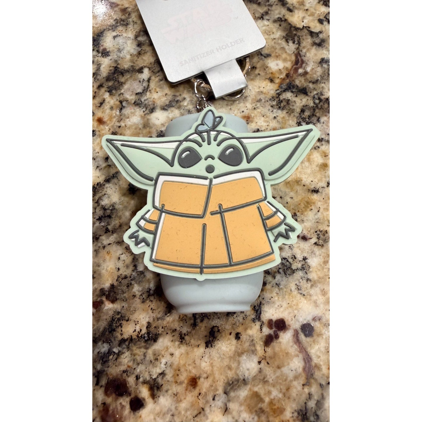 NWT Disney Parks Grogu "The Child" 1 fl oz Sanitizer Holder & Keychain