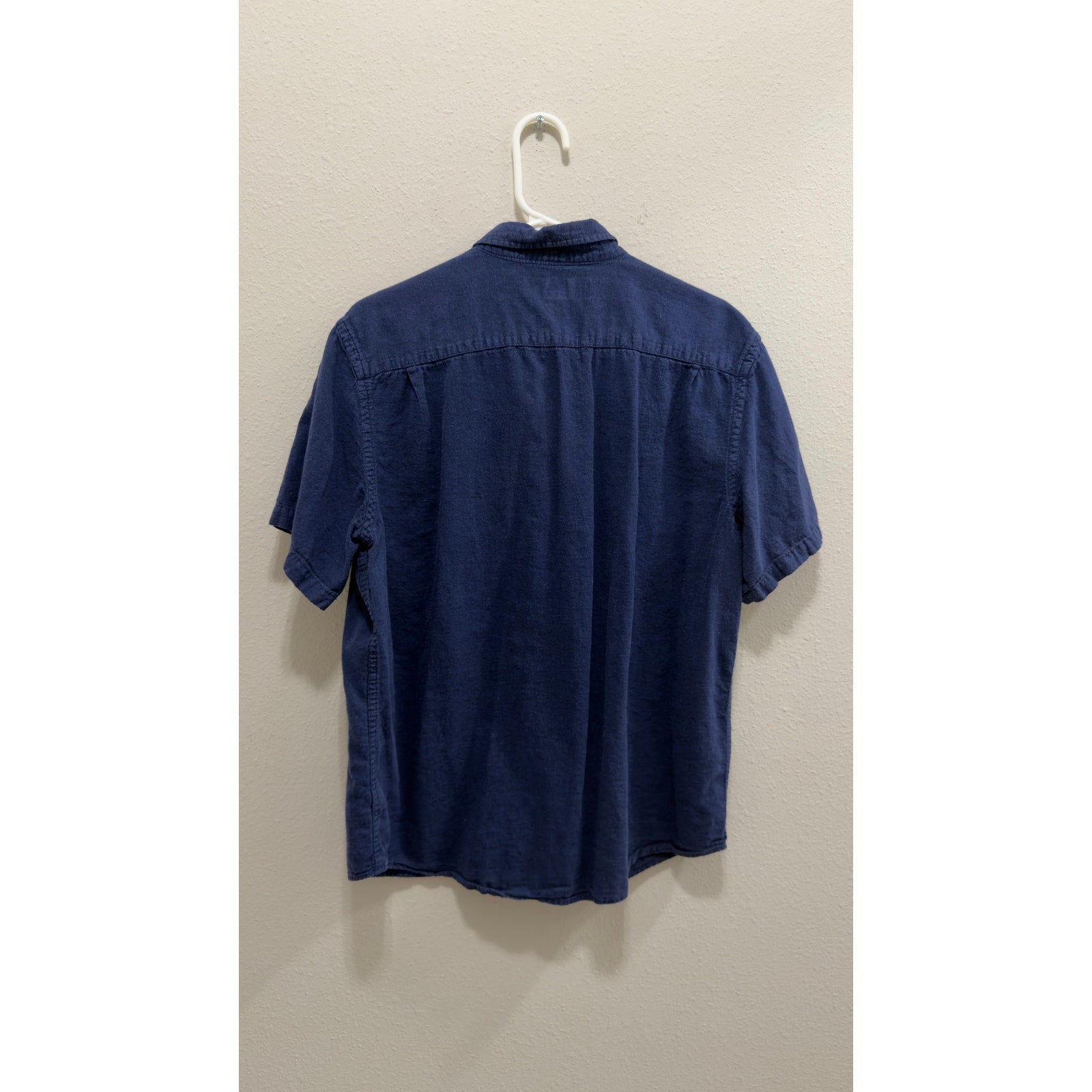Old Navy Men's Relaxed-Fit Linen-Blend Short-Sleeve Shirt - Large