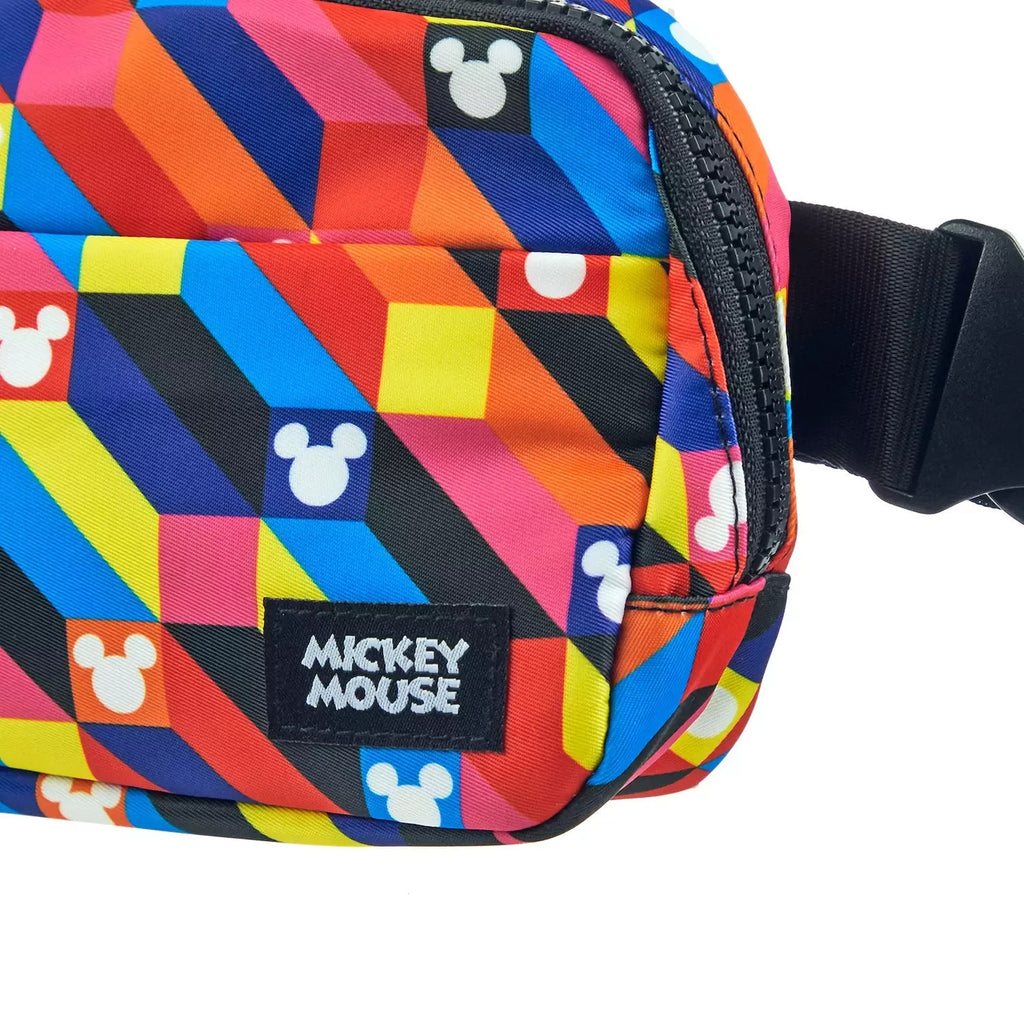 Bioworld Disney Mickey Mouse Cube Abstract Geometric Belt Bag Fanny Pack NWT