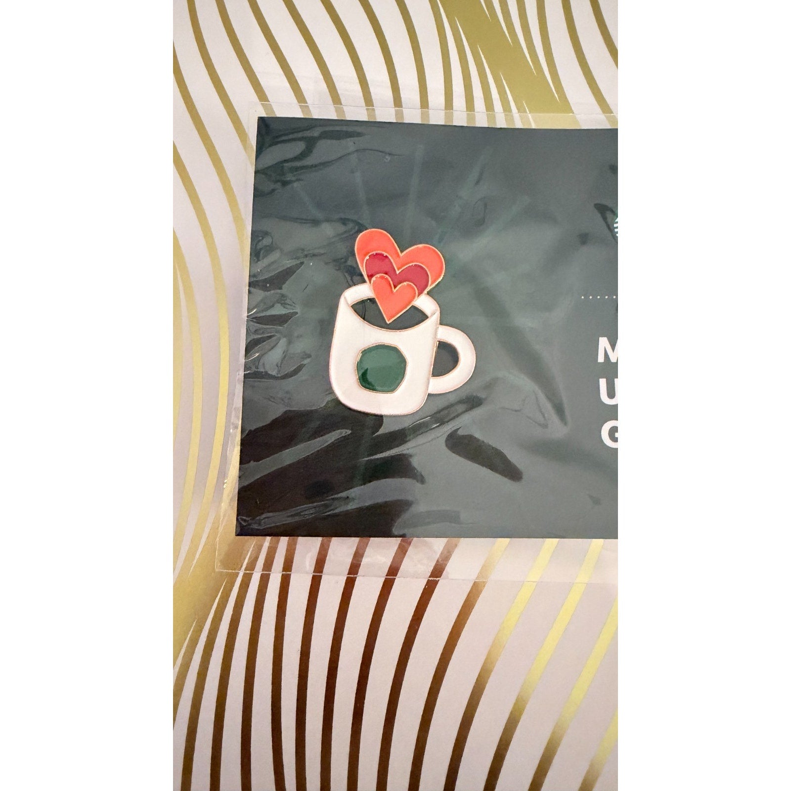 Starbucks "Heart Mug" Enamel Pin – Rare Barista Exclusive NEW