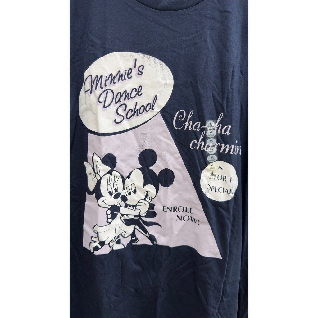 NWT Disney Parks Minnie's Dance School Retro Tee Adults XL