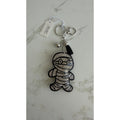 Crystal Avenue Halloween Sparkling Rhinestone Mummy Keychain Purse Charm NWT
