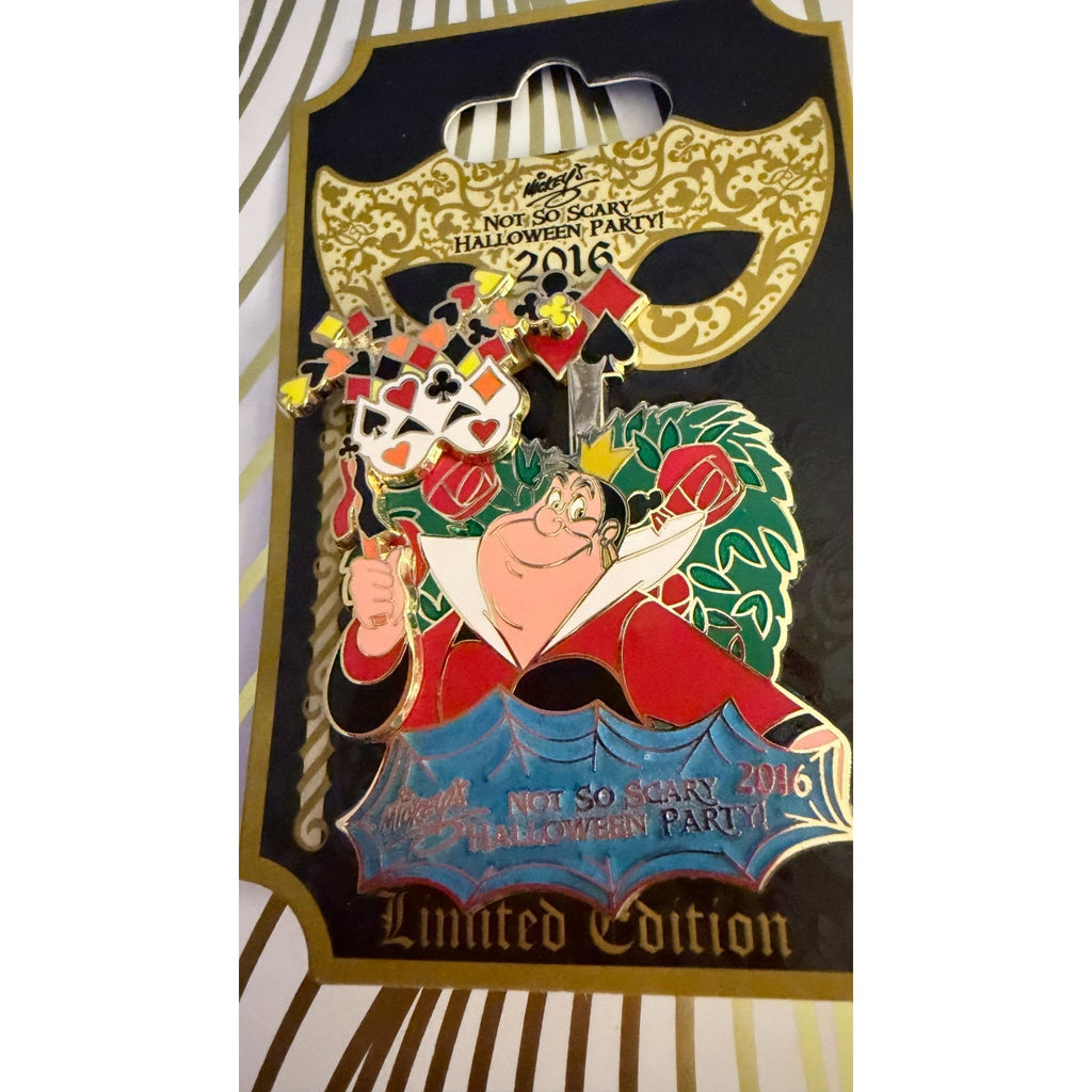 Disney Parks 2016 Mickey’s Halloween Party Queen of Hearts 3D Slider Pin