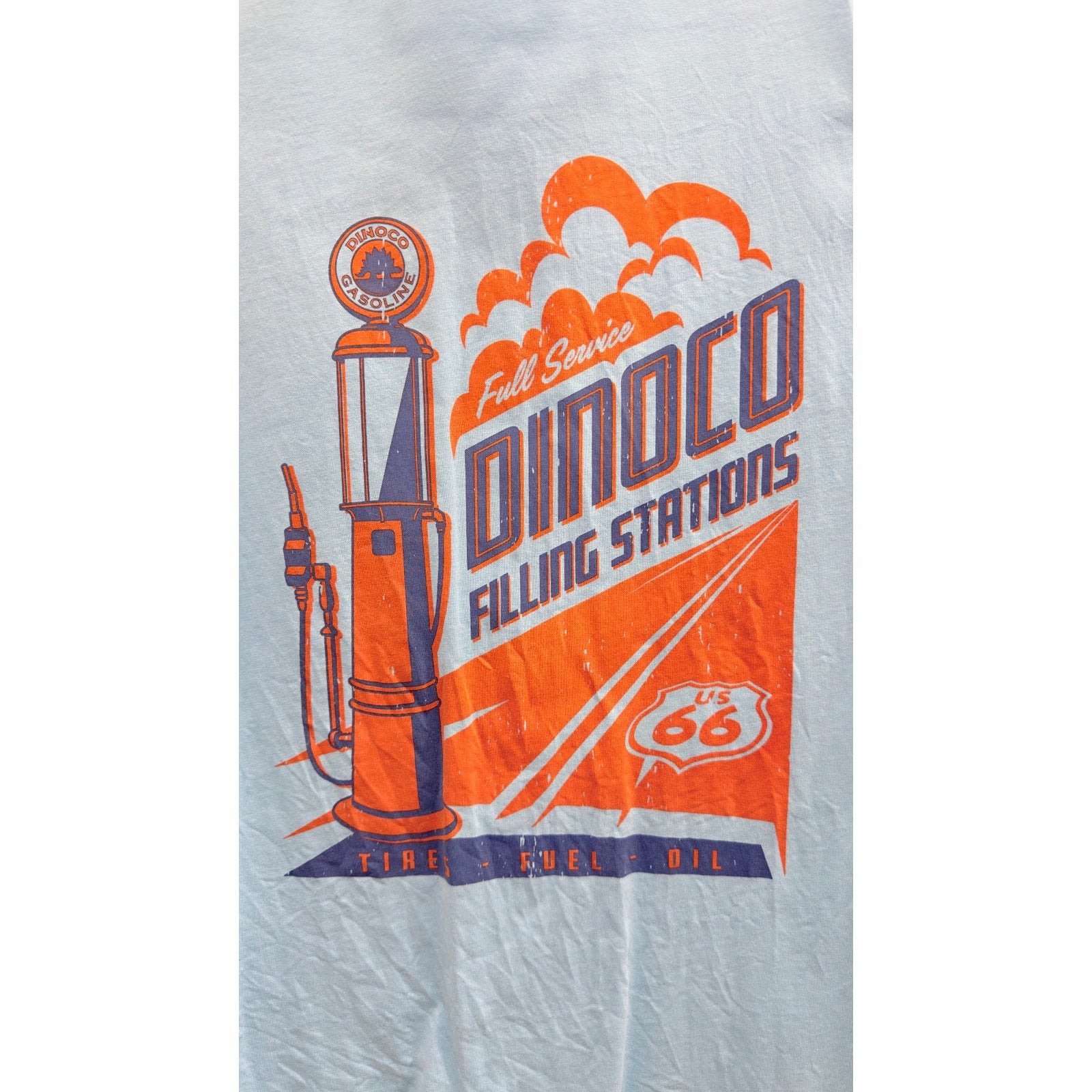 Disney Parks Cars Dinoco Filling Stations Tank Top Sleeveless Shirt Large NWT