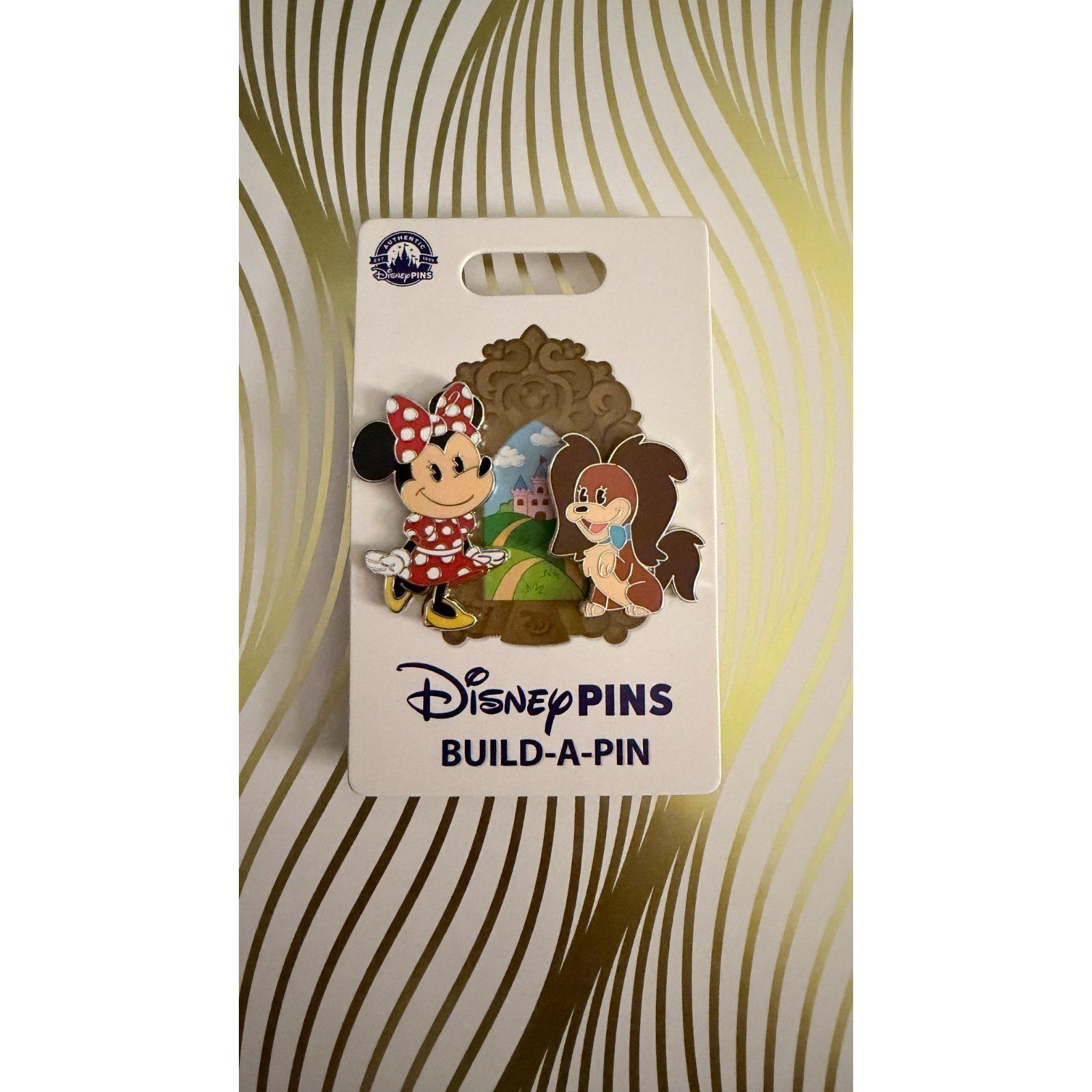 Disney Parks Minnie Mouse and Fifi Build-a-Pin 2-Pin Set
