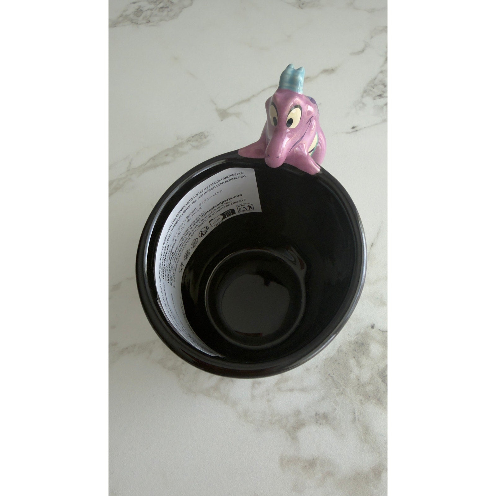 Disney Epcot Festival of the Arts 2026 Figment Sculpted Handle Ceramic Mug NEW