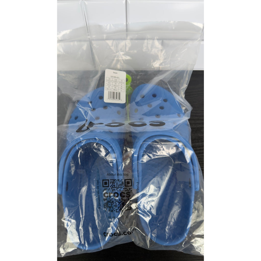 NEW Crocs Baya Blue Classic Unisex Clog Shoes Size: Mens 10/Women's 12