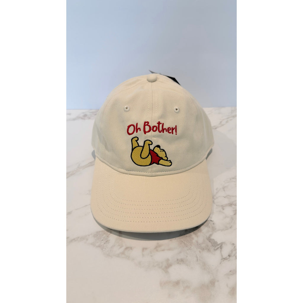 NEW Disney Winnie the Pooh "Oh Bother" Adjustable Dad Hat - Khaki