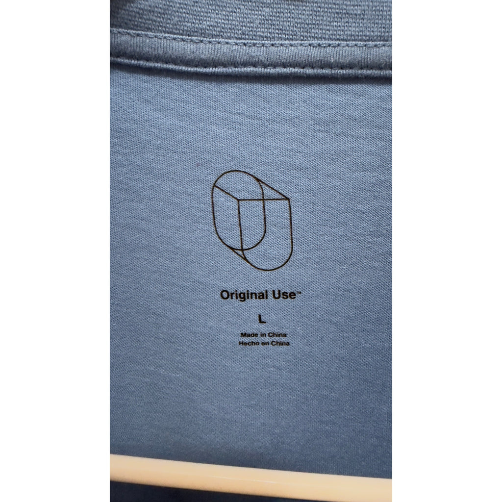 Original Use Men's Ombre Dip-Dye Short Sleeve T-Shirt Blue Size Large NWT