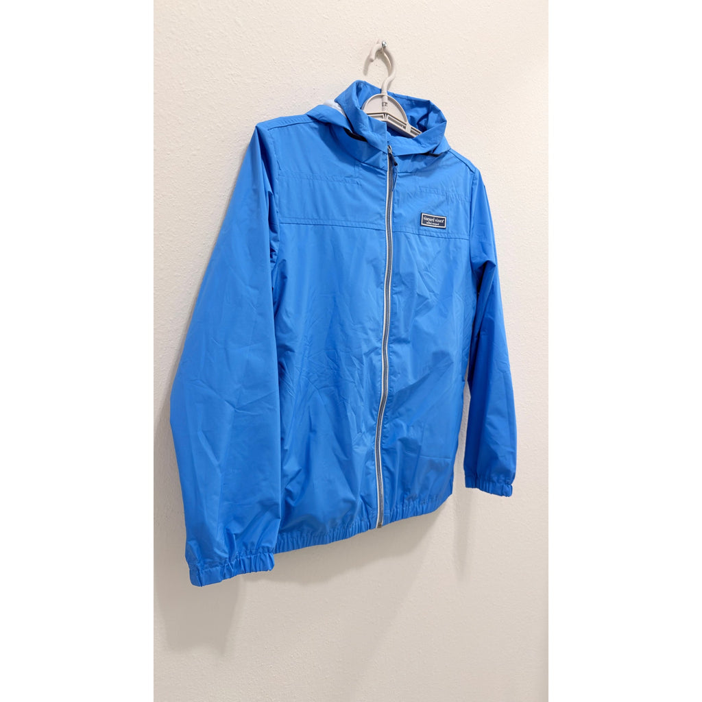 Vineyard Vines Storm Shep Packable Jacket Youth Large Blue Full Zip Hooded NWT