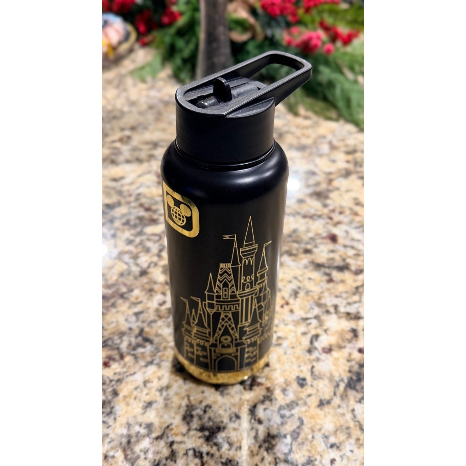 Walt Disney World Cinderella Castle Tumbler - Black & Gold 31.5oz